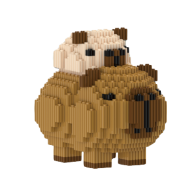 Big Bricks Blocks Capybara Nano Building Block Cute Cartoon Character Children Kids Adults Toy 1449 PCS Big Bricks Blocks Capybara Nano Building Block Cute Cartoon Character Children Kids Adults Toy 1449 PCS